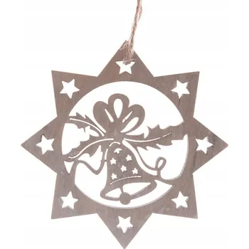 Vánoce 6 x HVĚZDIČKY K ZAVĚŠENÍ DEKORACE