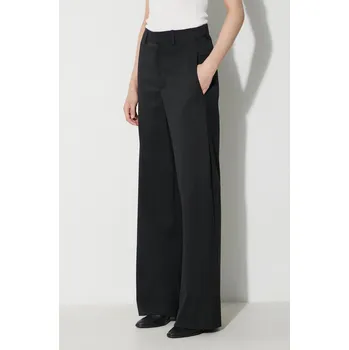 Dámské kalhoty Kalhoty s příměsí vlny MM6 Maison Margiela Pants S62KB0178 černá 99X, vel. 40