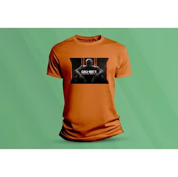 Dětské bavlněné tričko Call of Duty BLACK OPS. velikost 128 (7-8 let) Oranžová