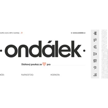 Dárková krabička ONDÁLEK Dárkový poukaz v hodnotě 1000 Kč - bílý