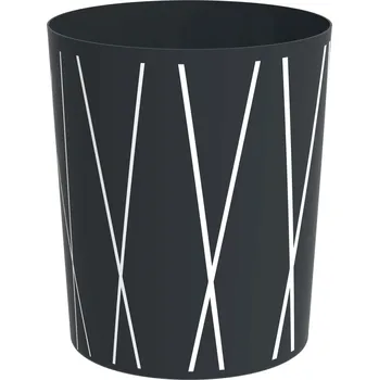 Odpadkový koš Rossignol SAS Odpadkový koš na papír Rossignol Corbi 50028, plastový,11 L, černý