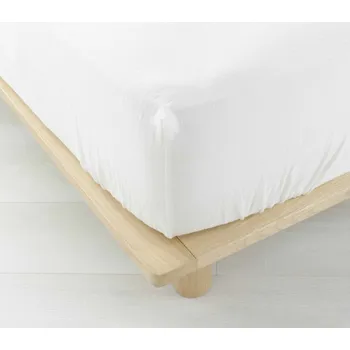 Prostěradlo Douceur d'intérieur Mušelínové prostěradlo s gumou ANGELIA, 160 x 200 cm, bílé