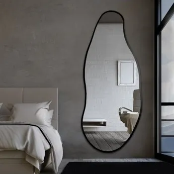 Zrcadlo Zrcadlo v organickém tvaru v rámu - BARYT V RÁMU