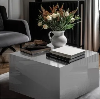 Zrcadlo Exkluzivní bílý glamour stůl