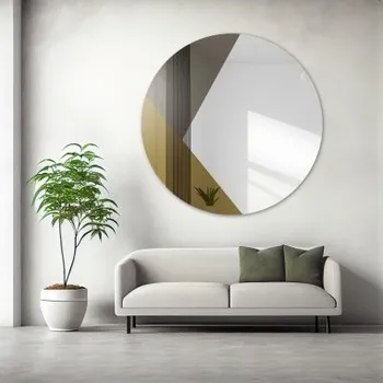 Zrcadlo Dekorativní kulaté zrcadlo v barvě zlaté a bronzové - RONI