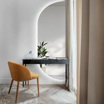 Zrcadlo Zrcadlo nepravidelného tvaru s osvětlením - NOE LED VE DVOU ČÁSTECH