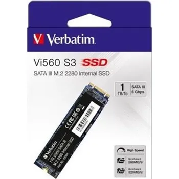 Interní pevný disk VERBATIM SSD Vi560 S3 M.2 2TB SATA III, W 550/ R 500MB/s