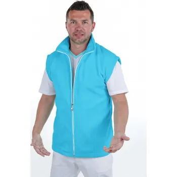 Zdravotnický oděv Perlička® Zdravotnická vesta MILOŠ Tmavý tyrkys Barva: Tmavý tyrkys, Velikost: XXL