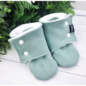 Capáčky Kulišárny Capáčky barefoot s fleesem WARM MÁTOVÁ VELIKOST: 2 délka stélky: 12cm