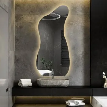 Zrcadlo Organicky tvarované zrcadlo s osvětlením - ANGELIT LED