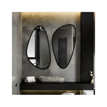 Zrcadlo Sada dvou nepravidelných zrcadel v rámu - SELENIT V RÁMU