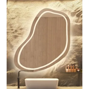 Zrcadlo Koupelnové zrcadlo nepravidelného tvaru - KWARC LED II