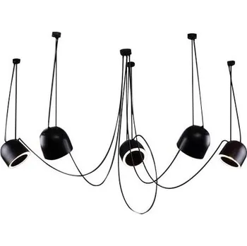 Shilo 9038 - Lustr na lanku DOHAR 5xE14/15W/230V pavouk černá