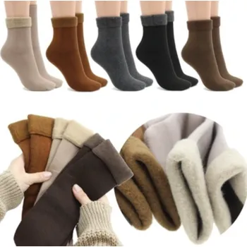 Dámské ponožky Dámské ponožky Grube Angora, HNĚDÁ, 2 páry