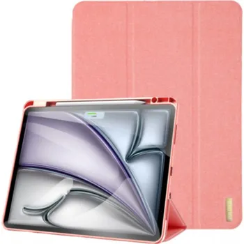 Pouzdro na mobilní telefon DUX DUCIS Domo pouzdro s prostorem na Apple Pencil a funkcí uspání pro iPad Air 13" (2024/2025) - růžové