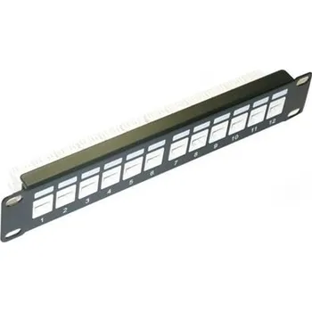 Patch panel 10" Patch panel XtendLan 12port, UTP, Cat6, krone, černý