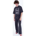 Chlapecké pyžamo Anime - krátký rukáv, dlouhé kalhoty - šedá 164