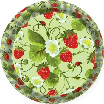 Formička Alvarak košíčky na muffiny Zelené s jahodami (50 ks) 3,2 x 5 cm