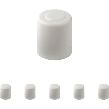 Walteco Dveřní zarážka, průměr 26x31mm, plast, k našroubování, bílá Množství: 6 ks