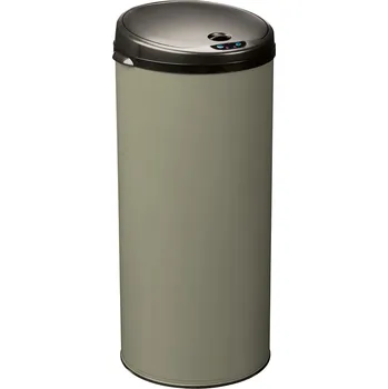 Odpadkový koš Rossignol SAS Bezdotykový odpadkový koš Rossignol Sensitive Plus 90623, 45 L, šedozelený, RAL 7033
