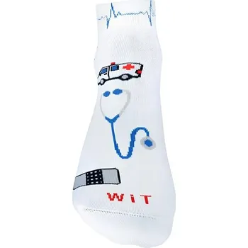 Pánské ponožky Bílé ponožky ZDRAVOTNICTVÍ nízké