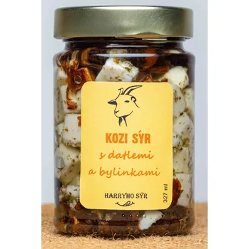 u Harryho Nakládaný Kozí sýr s Datlemi a Provensálskými bylinkami 327 ml (u Harryho Nakládaný Kozí sýr s Datlemi a bylinkami 327 ml )