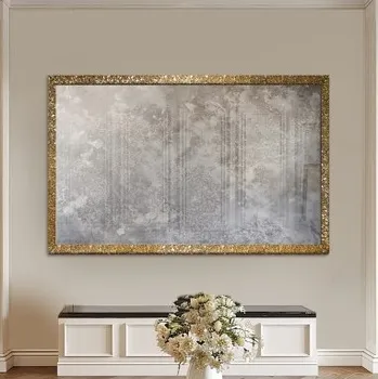 Zrcadlo Luxusní nástěnné zrcadlo se zlatým rámem a postaršeným zrcadlovým sklem – 8002002 – JULIA SILVER