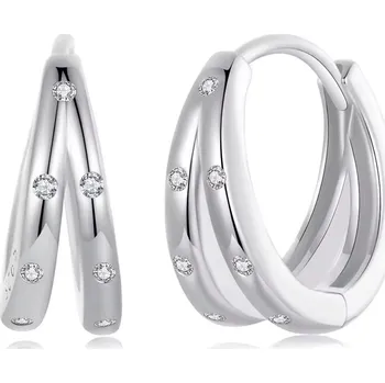 Náušnice Dámské stříbrné náušnice HERMINA Ag 925