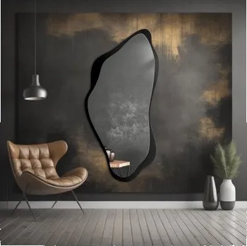 Zrcadlo Zrcadlo nepravidelného tvaru s rámem z MDF - PIENA V RÁMU