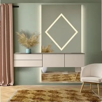 Zrcadlo Zrcadlo na toaletní stolek ve dvou částech s osvětlením - ROMBI GLAM LED