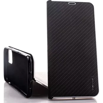Pouzdro na mobilní telefon Pouzdro Vennus Book Carbon iPhone 11 Pro Černé