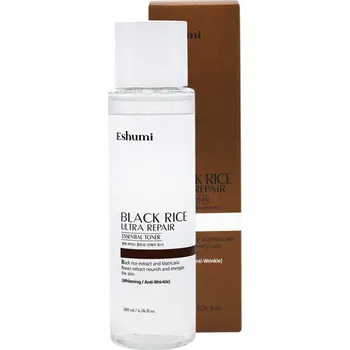 Eshumi Black Rice Ultra Repair Essential Toner - zklidňující a rozjasňující toner s hnědou rýží a kyselinou hyaluronovou - 200ml