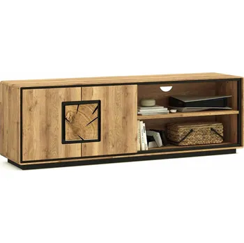 Knihovna Dubový televizní stolek Arizona 2 z masivu