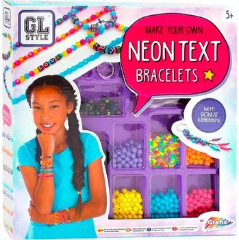 Náramek VYROB SI SVŮJ NÁRAMEK KORÁLKY NA VÝROBU BIŽUTERIE NEON