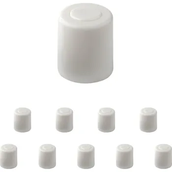 Walteco Dveřní zarážka, průměr 26x31mm, plast, k našroubování, bílá Množství: 10 ks