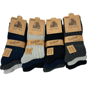Lama Alpaka sada 3 páry - pánské 39-43 námořnická modrá, grafitová, šedá