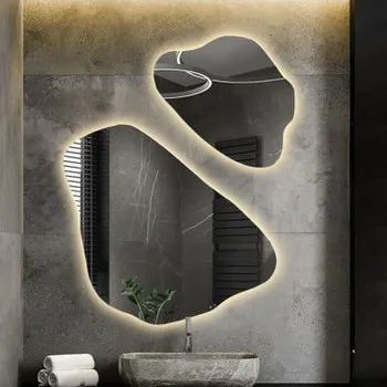 Zrcadlo Sada zrcadel s nepravidelným tvarem a osvětlením - MORION LED