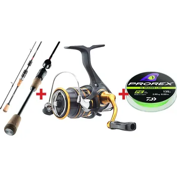 Rybářský prut Zvýhodněný set DAIWA "TROUT AREA" ECONOMY 2025 - prut 1,95 m, 1,5 - 5 g + naviják Iprimi 2000