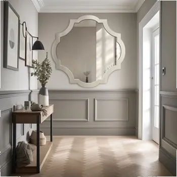 Zrcadlo Nástěnné zrcadlo v retro stylu v rámu – SKARLET