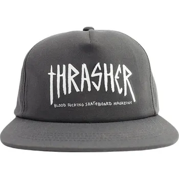 Kšiltovka thrasher Pánská kšiltovka (toy machine) scratch snapback charcoal
