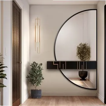 Zrcadlo Půlkruhové zrcadlo ve dvou částech v rámu - DOPPIO V RÁMU