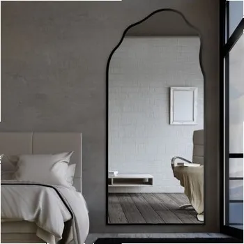 Zrcadlo Polovální zrcadlo organického tvaru v rámu - AURO V RÁMU 1