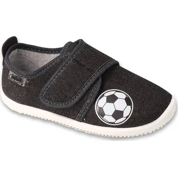 Chlapecká obuv Bačkory papuče Befado SOFTER 902X042 902Y042 barefoot černé flexi suchý zip, míč velikost: 29