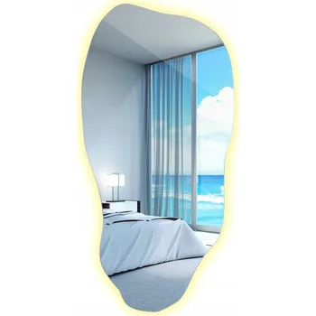 Zrcadlo Moderní Zrcadlo s LED podsvícením 50x100 cm – Stylové osvětlení do koupelny