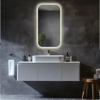 Zrcadlo Alfaram Koupelnové zrcadlo s osvětlením - PAOLO LED 50x100 cm