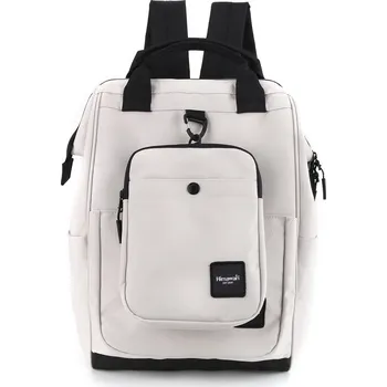 Městský batoh Prostorný batoh formátu A4 s mátovou taškou Barva: Šedá