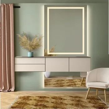 Zrcadlo Zrcadlo na toaletní stolek ve dvou částech s osvětlením - EMI GLAM LED