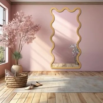 Zrcadlo Nepravidelné zrcadlo s rámem z MDF - BLOBS TWIST