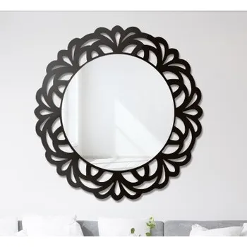 Zrcadlo Dekorativní zrcadlo v ažurovém mdf rámu - IDALIA