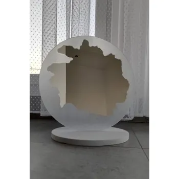 Zrcadlo Kulaté kosmetické zrcátko na stojanu - BLUMI